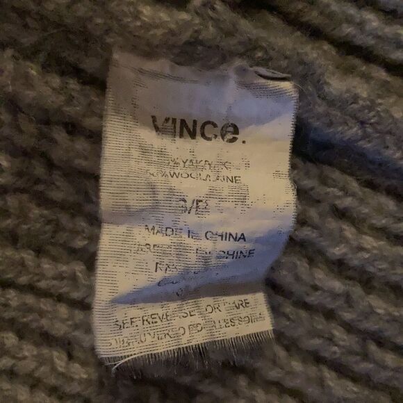 Vince Grey Yak/Wool Honeycomb Knit Jacket Cardigan - Picture 5 of 7